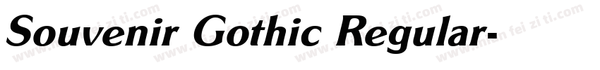 Souvenir Gothic Regular字体转换